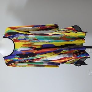 Bianca Nygard Abstract 3/4-Sleeve Long Shirt